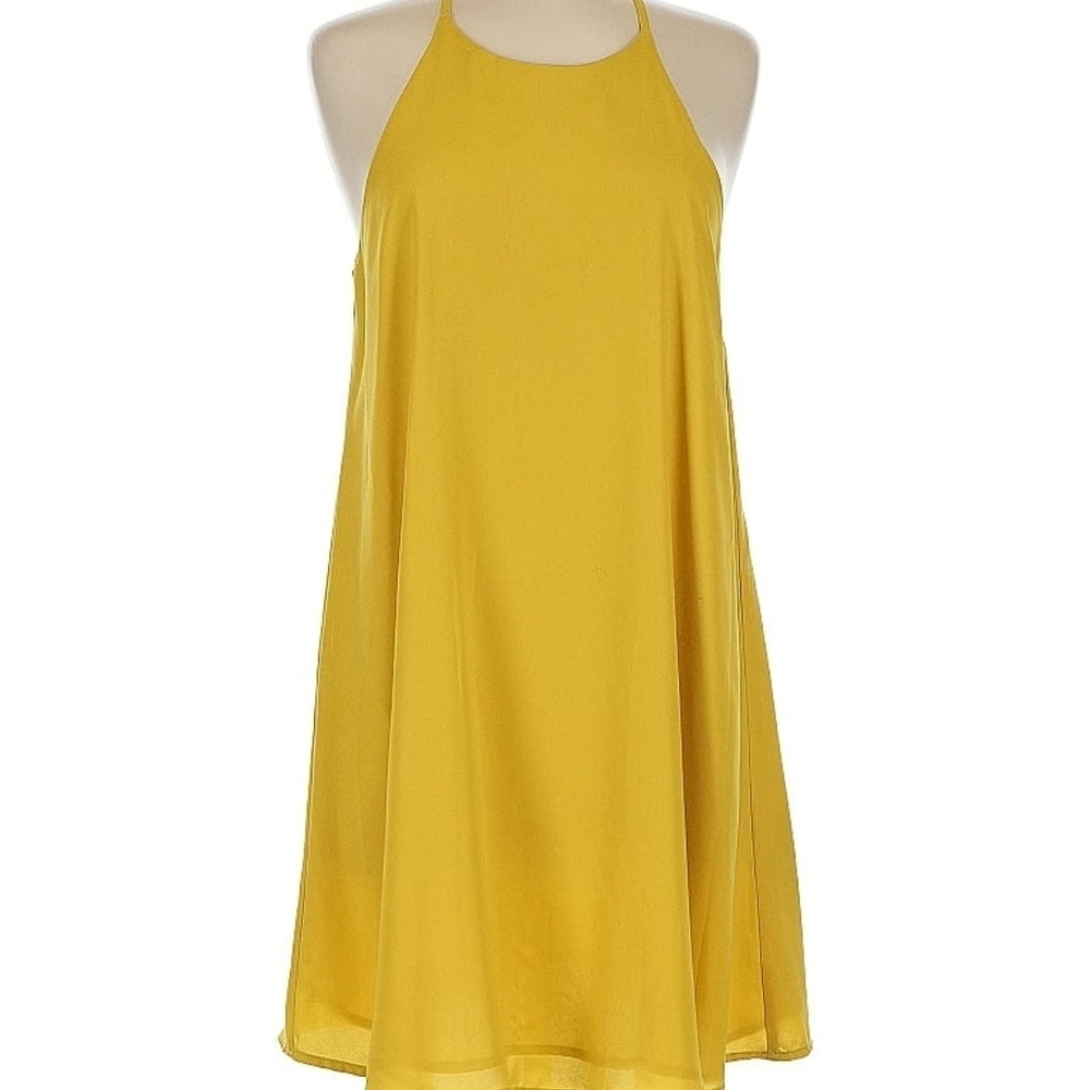 Forever 21 Yellow Backless Dress